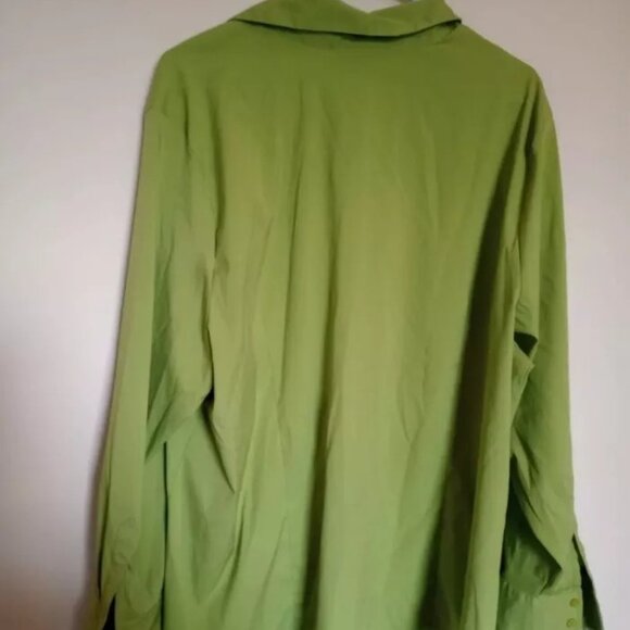 Lane Bryant Women's Plus Size 26-28 Green, Pink And Tan Button Up Shirt lot of 3 - Picture 5 of 5